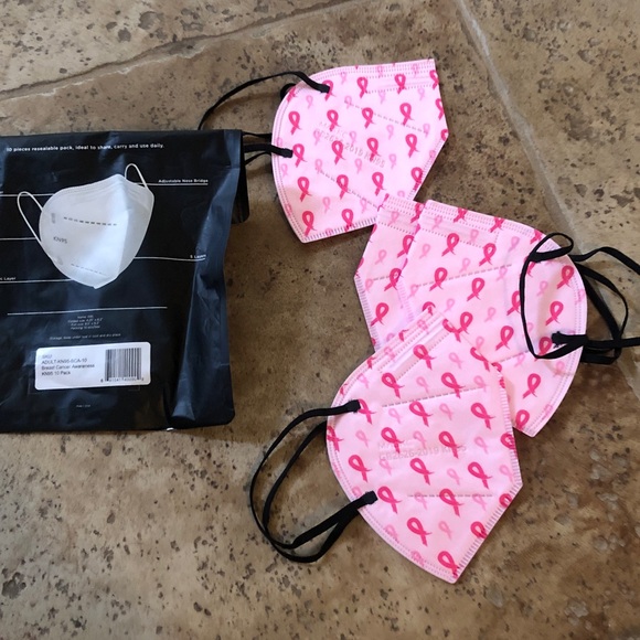 Pink Ribbon KN95 Face Mask - Picture 3 of 3